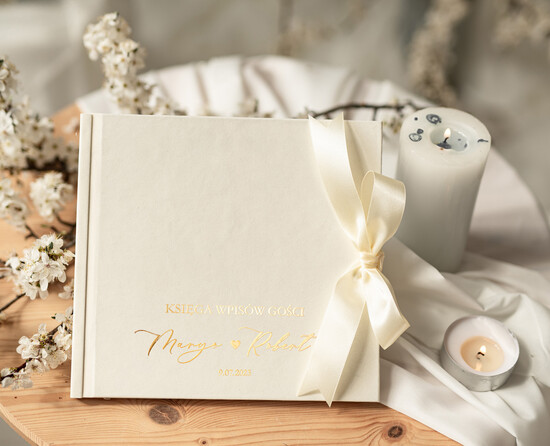 Księgi wpisów gości welurowe księga do wpisywania życzeń przez gości weselnych, na życzenia zdjęcia z fotobudki, welurowa księga  21/velWsM/kwg
