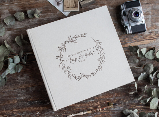 Księgi wpisów gości welurowe duża welurowa oryginalna księga gości i album do instaxa w jednym na zdjęcia polaroid i zyczenia  14/inxVelD/kwg