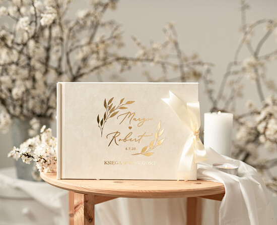 Księgi wpisów gości welurowe welurowa księga złota okładka, pamiątkowa księga gości,księga gości weselnych personalizowna, na fot 03/velWsP/kwg