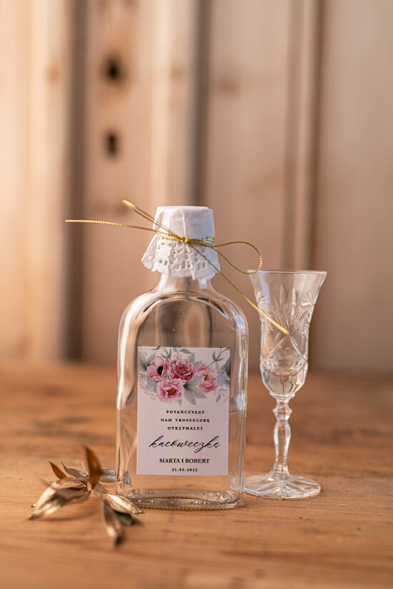 Podziękowania dla Gości Weselnych Butelki cudowne podziękowania, male butelki piersiówki 3/geokap/butelki5