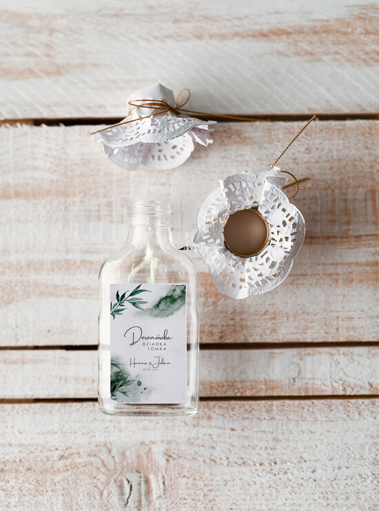 Podziękowania dla Gości Weselnych Butelki oryginalne prezenty dla gości weselnych, buteleczki 100 ml na wesele 05/VbotF/bPOdgo