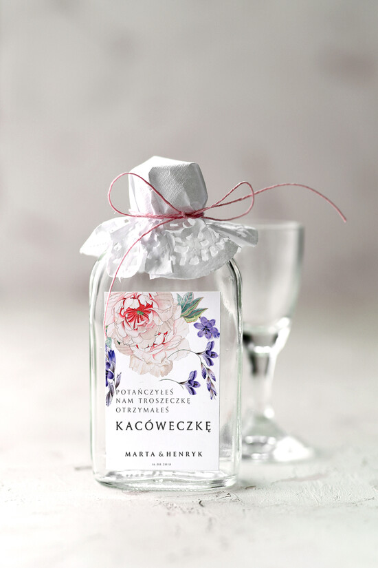 Podziękowania dla Gości Weselnych Butelki piękne podziękowania, buteleczki prezent dla gości 03/Vbot/bPOdgo