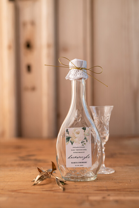 Podziękowania dla Gości Weselnych Butelki oryginalne prezenty dla gości weselnych, kacóweczki do własnego wypełnienia 5/geokap/butelki5