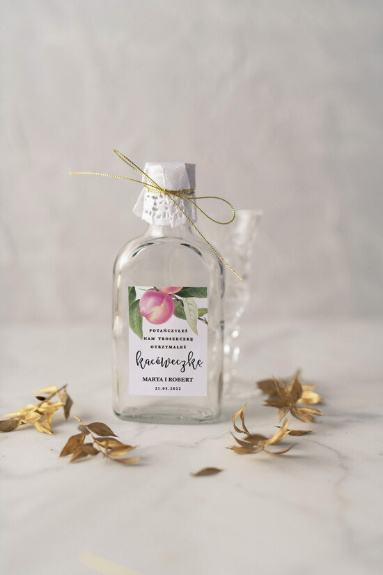 Podziękowania dla Gości Weselnych Butelki podziękowania dla gości po weselu, buteleczki na nalewki wesele 3/glamk/butelki5