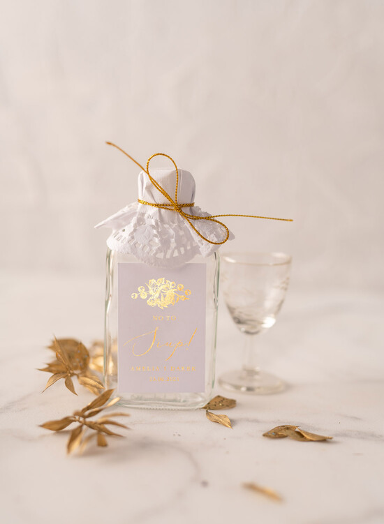 Podziękowania dla Gości Weselnych Butelki podziękowania podarunki dla gości weselnych, buteleczki 100 ml prezent dla gości 1/glamF/bPOdgo