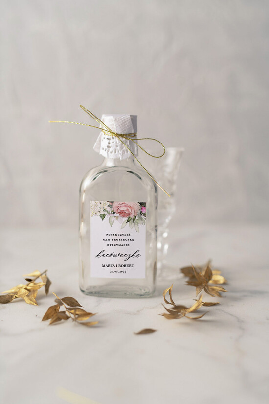 Podziękowania dla Gości Weselnych Butelki unikatowe podziękowania dla gości, butelki weselne z nadrukiem 01/CBL/butelki5