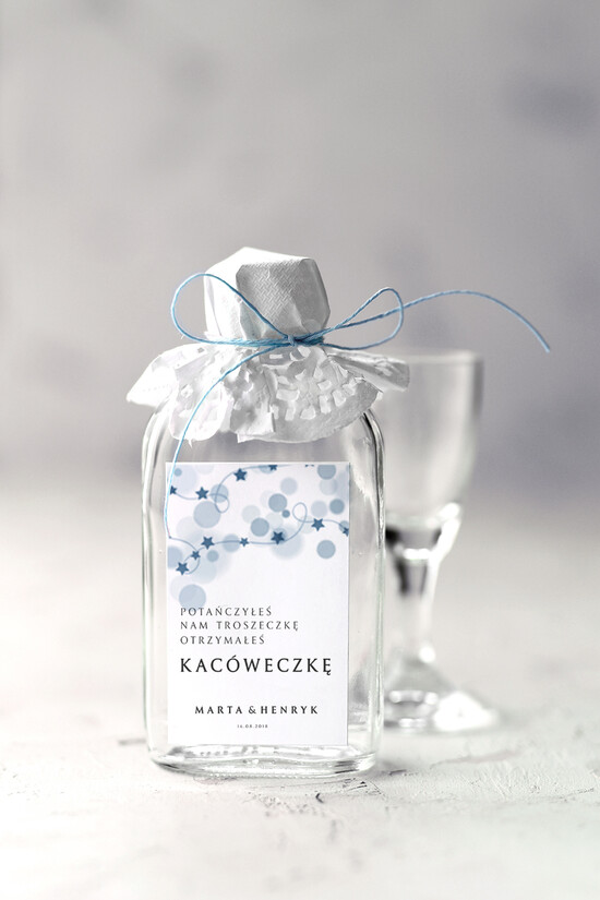 Podziękowania dla Gości Weselnych Butelki prezenciki podziękowania dla gości weselnych, buteleczki dla gości weselnych 06/NWK/bPOdgo