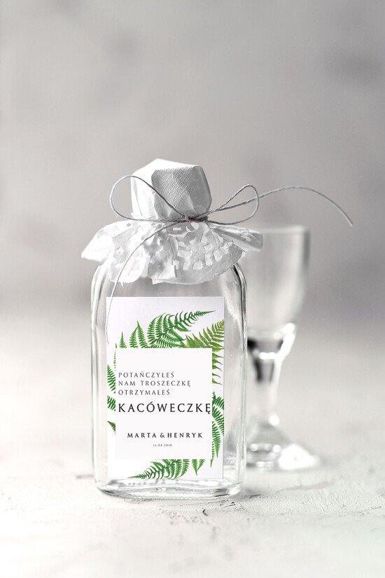 Podziękowania dla Gości Weselnych Butelki prezenciki podziękowania dla gości weselnych, piersiówki z personalizacją 09/Vbot/bPOdgo