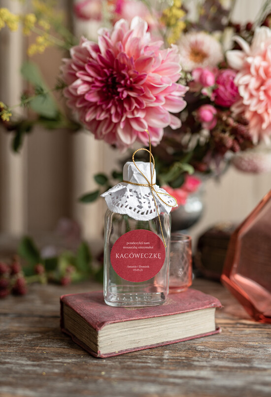 Podziękowania dla Gości Weselnych Butelki podziekowania dla gosci weselnych, buteleczki 100 ml prezent dla gości 01/geolas/bPOdgo