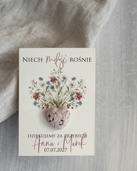 Podziękowania dla Gości Weselnych Nasionka Kwiatów podziękowania dla gości weselnych, prezenciki dla gosci, podziekowanie upominek nasionka kwiatów 03/Vbot/PGNsrc