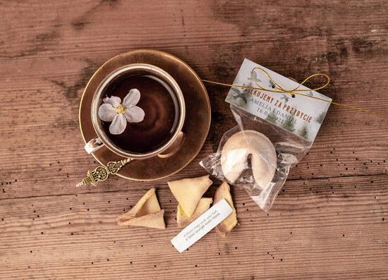 Podziękowania dla Gości Weselnych Ciasteczka z wróżbą pamiątki dla gości weselnych, ciasteczka wróżbą i z podziekowaniem 1/LAS/podzciastko