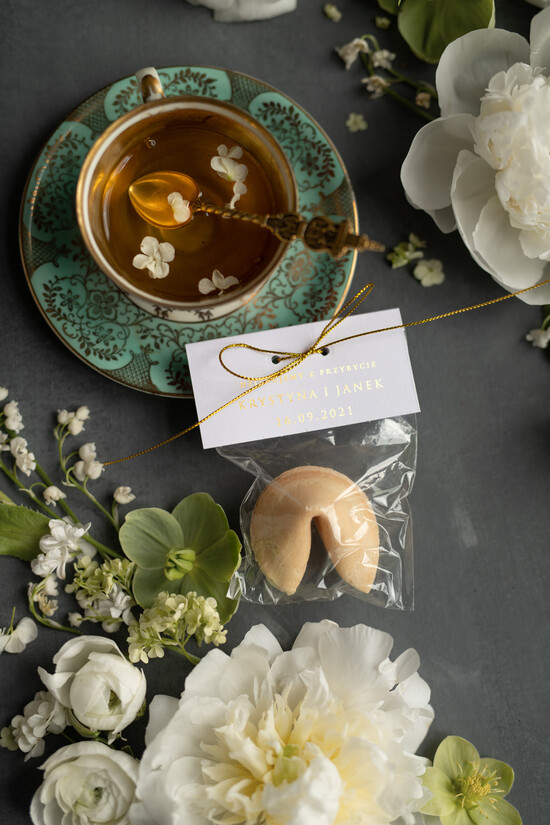 Podziękowania dla Gości Weselnych Ciasteczka z wróżbą unikatowe podziękowania dla gości, ciasteczko z wrożbą podziękowanie 1/goldz/podzciastko