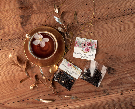 Fiolki i Saszetki Kawa i Herbata Saszetki podziękowania dla gości ślubnych w formie smakowitej herbaty    3/geokap/saszetka