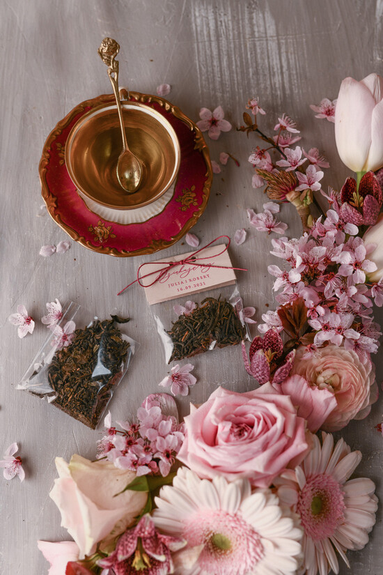 Fiolki i Saszetki Kawa i Herbata Saszetki pomysłowe podziękowania dla gości cudowne podziękowania dla gości weselnych torebeczka z herbatką    01/marpleksa/saszetka