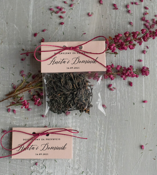 Fiolki i Saszetki Kawa i Herbata Saszetki unikatowe podziękowania dla gości  torebeczka z kawą lub herbatką     01/foldwrz/saszetka