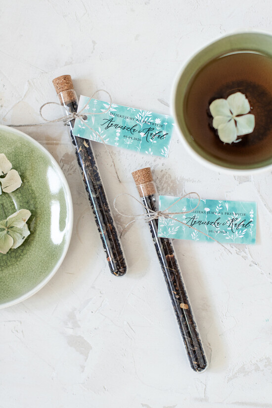 Fiolki i Saszetki Kawa i Herbata Fiolki podziękowania dla gości po ślubie do wyboru kawa lub herbata    24/kolb/fiolka