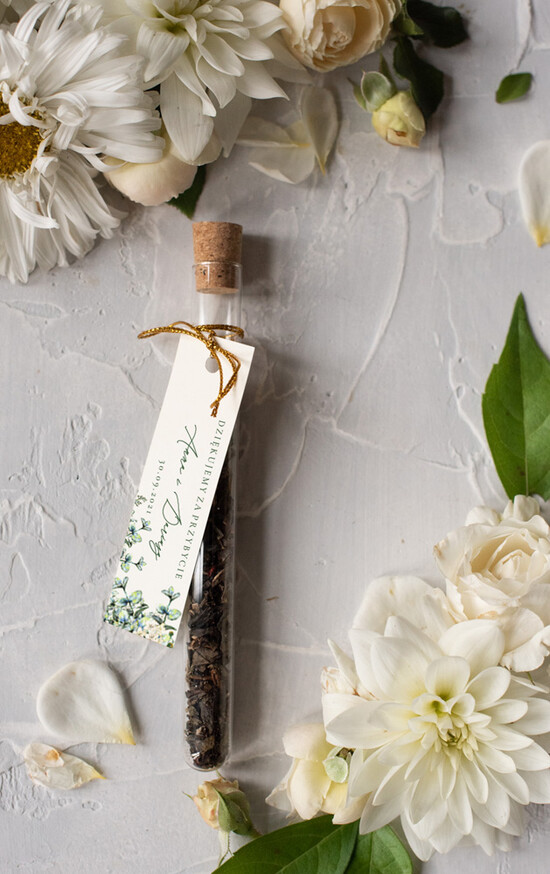 Fiolki i Saszetki Kawa i Herbata Fiolki pomysłowe podziękowania dla gości  fiolka na herbatkę     06/owb/fiolka