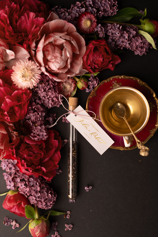 Fiolki i Saszetki Kawa i Herbata Fiolki pamiątki dla gości weselnych pomysłowe saszetki kawa fiolki na herbate lub kawe     01/pudgold/fiolka