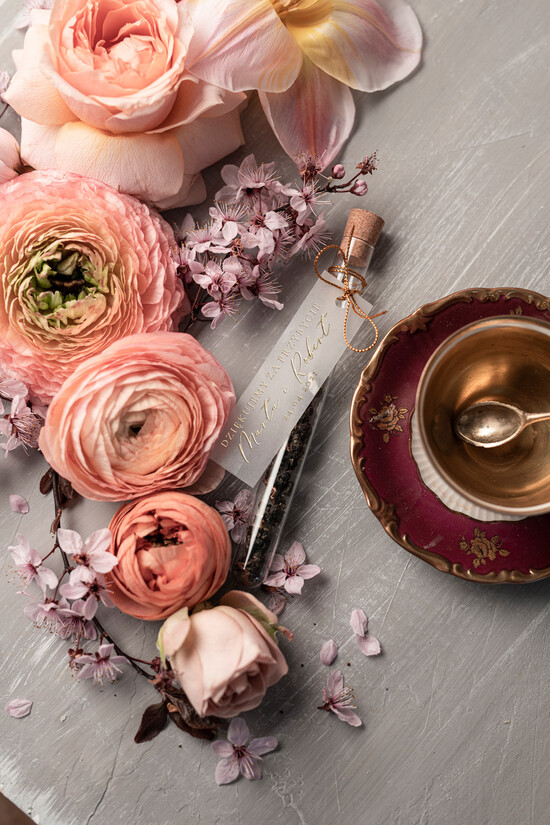 Fiolki i Saszetki Kawa i Herbata Fiolki oryginalne podziękowania dla gości weselnych  szklana fiolka z herbatką     02/owlam/fiolka