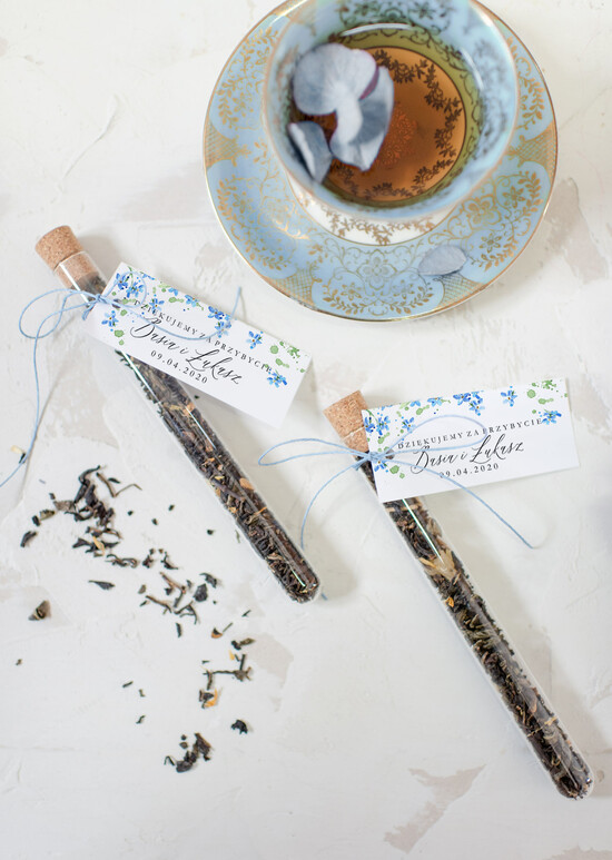 Fiolki i Saszetki Kawa i Herbata Fiolki podziękowania dla gości weselnych w formie smakowitej kawy    02/NWK/fiolka