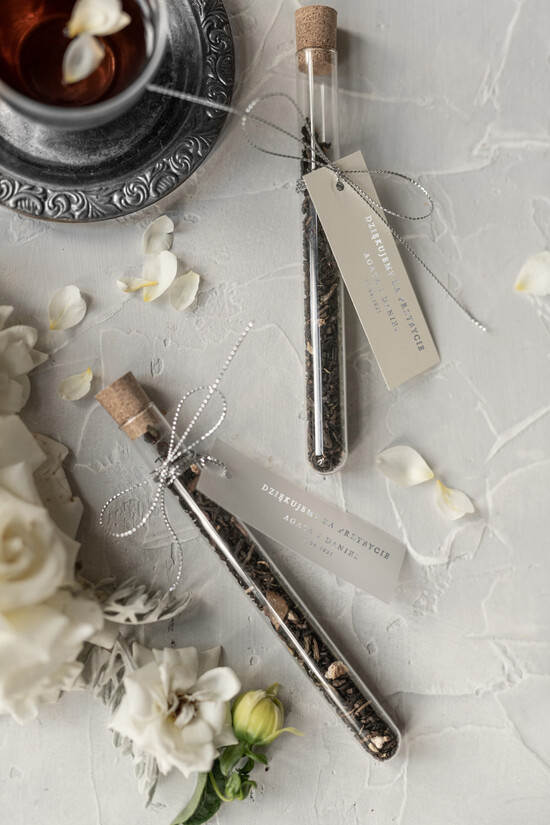 Fiolki i Saszetki Kawa i Herbata Fiolki unikatowe podziękowania dla gości  fiolki na herbate lub kawe     02/kalmini/fiolka