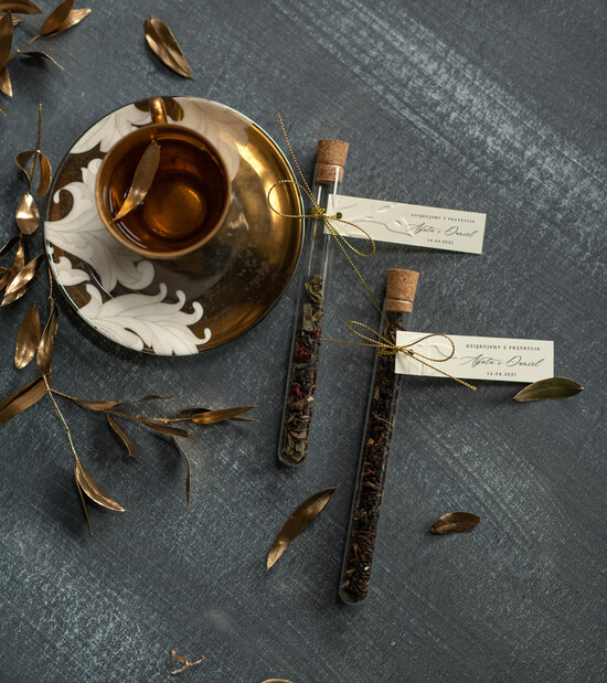 Fiolki i Saszetki Kawa i Herbata Fiolki ślubne podziękowania gościom do wyboru kawa lub herbata    1/włn/fiolka