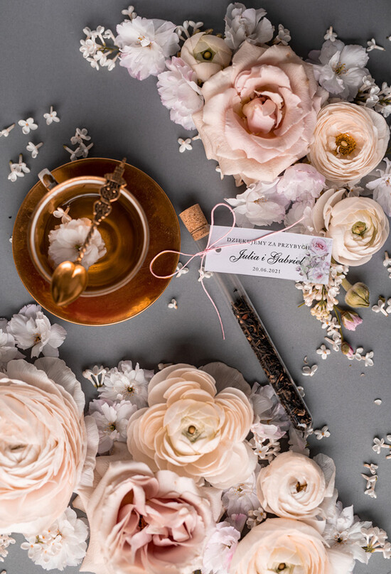 Fiolki i Saszetki Kawa i Herbata Fiolki upominki ślubne od pary młodej dla gości weselnych  herbata w fiolce jako prezent     01/harm/fiolka