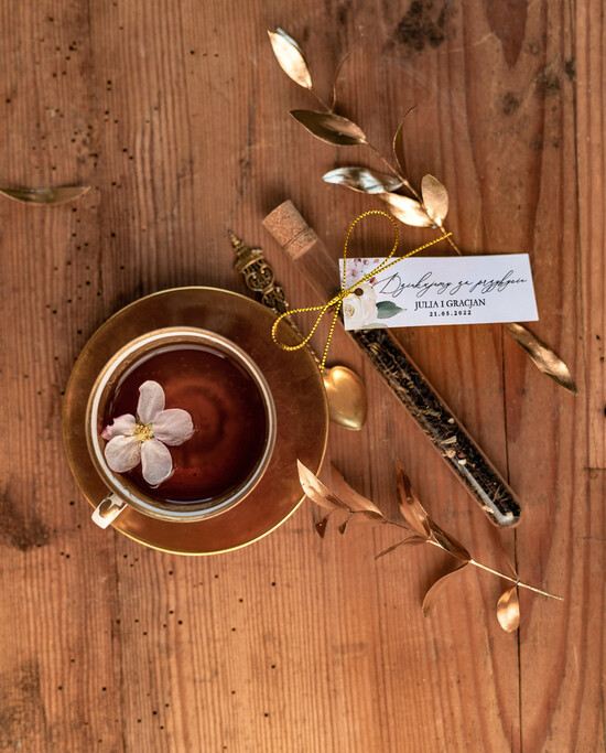 Fiolki i Saszetki Kawa i Herbata Fiolki ślubne podziękowania gościom w formie smakowitej kawy    5/GEOKAP/fiolka