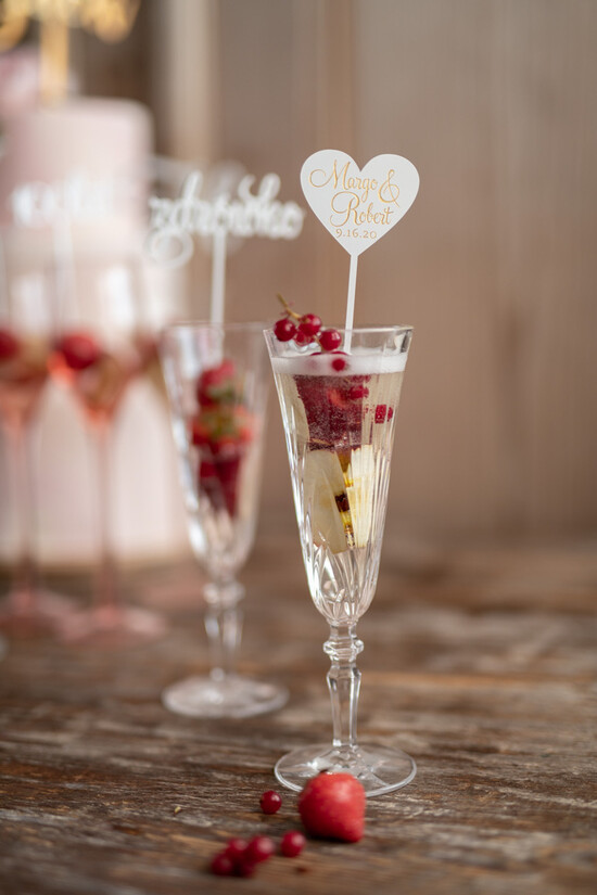 Figurki na tort / cake topper statuetki do drinków ozdoby na tort weselny    7/acrylo/std