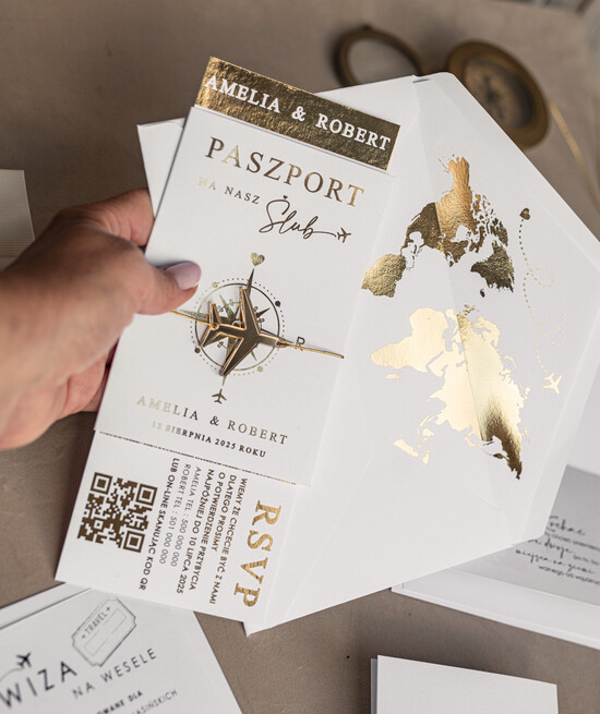 Zaproszenia ślubne paszport / podróże Zaproszenia ślubne paszport do miłości, zaproszenia ślubne z motywem podróży, zaproszenia na ślub dl 01/passKzl/z