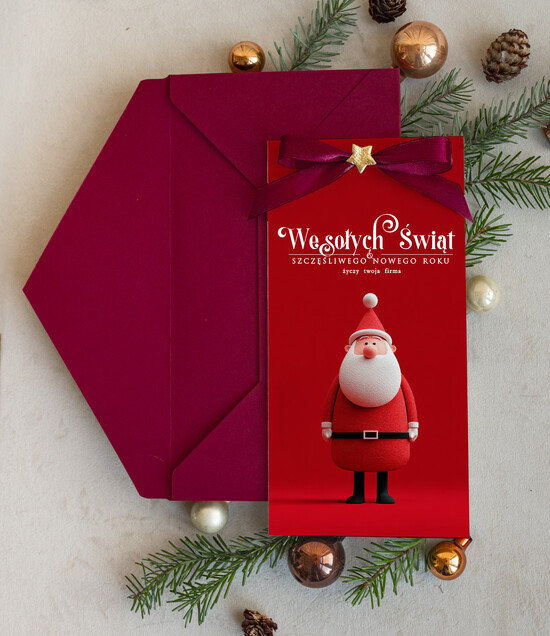 Kartki świąteczne z logo firmy elegance kartka świąteczna dla firmy z logo biznesowe kartki swiateczne dla firm Kartki świąteczne z logo dla 02/Dlkok/krsw