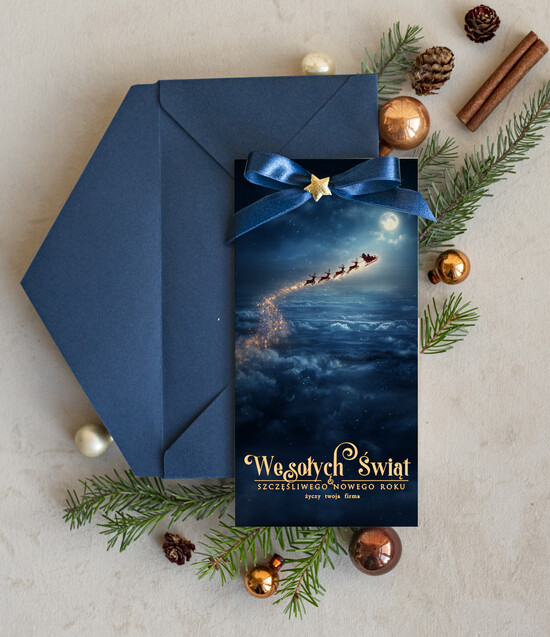 Kartki świąteczne z logo firmy elegance kartka świąteczna dla firmy z logo biznesowe kartki swiateczne dla firm Kartki świąteczne z logo dla 15/Dlkok/krsw