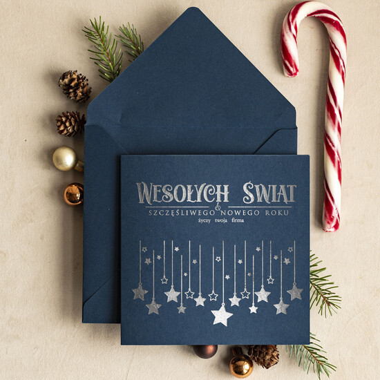 Kartki świąteczne z logo firmy złocone złote firmowe kartki swiateczne z logo złocone treści i napisy na karnecie bożonarodzeniowym, kartki świąt 04/błysk/ksw