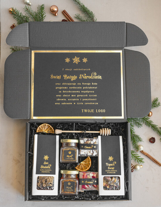 Prezenty oferta dla Firm słodkie zestawy  kosze prezentowe dla firm, prezenty biznesowe z kawą i herbatą, upominki na święta dla pracowników i 04/czCZ/zesSrsw