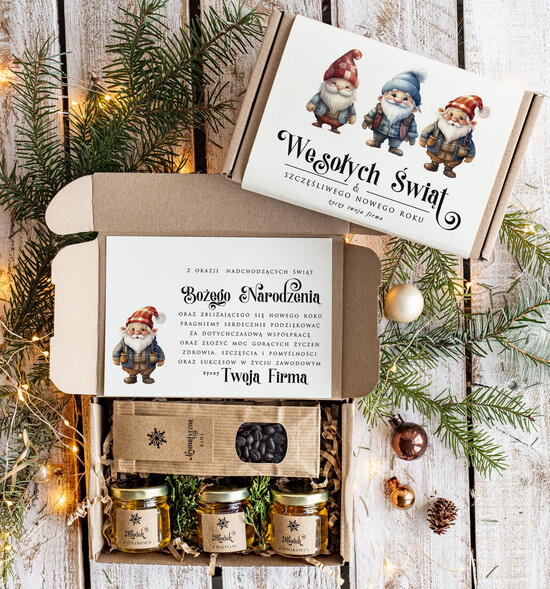 Prezenty oferta dla Firm słodkie zestawy  Prezenty świąteczne dla klientów biznesowych drobne prezenty swiateczne od firm z logo, drobne preze 07/MZS/swieta