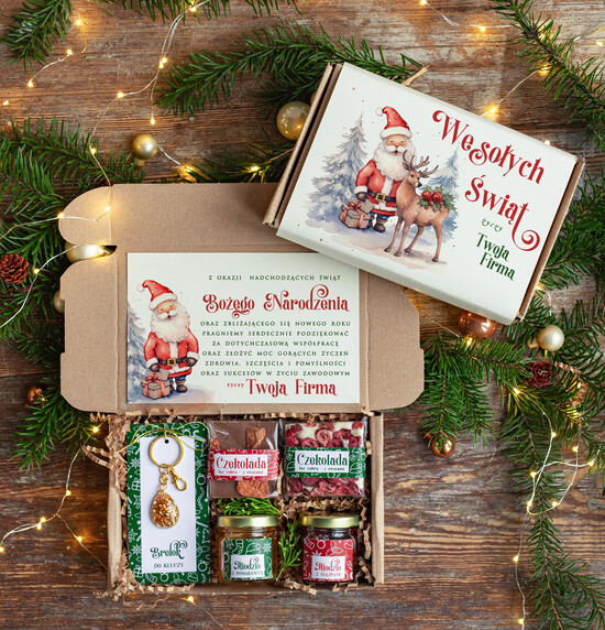 Prezenty oferta dla Firm kawa  herbata miód Paczki świąteczne dla pracowników, prezenty biznesowe dla firm z kawą i herbatą, upominki na święta  34/MZS/swieta