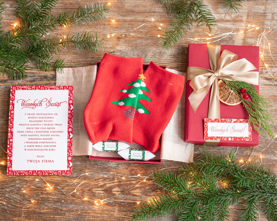 Prezenty oferta dla Firm zestawy skarpetki, koszulki z nadrukiem Prezenty firmowe na święta, Prezent dla pracownika śmieszne skarpetki 03/skrpM/SRP