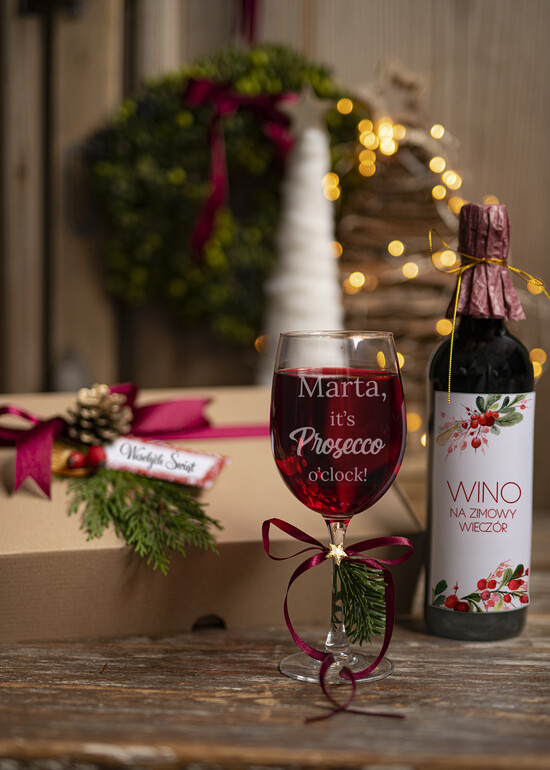 prezenty dla niej zestawy do grzańca pomysł na praktyczny prezent dla mamy pod choinkę, kieliszek z grawerem 04/KW/WNO