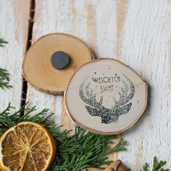 Prezenty oferta dla Firm drobne prezenty dla firm prezenty biznesowe z logo firmy świąteczny magnes na lodówkę 03/magnes/SW