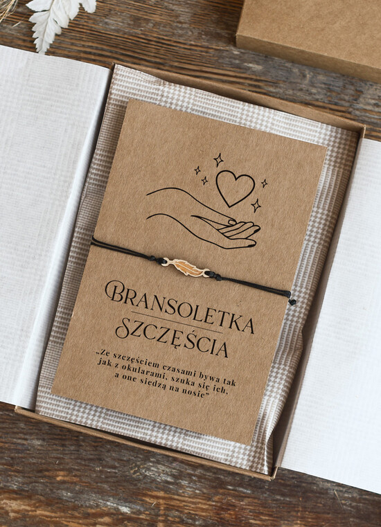prezenty dla niej bransoletki szczęścia  Pomysł na Prezent dla Dziewczyny Bransoletka drewniana Piórko Super Pomysł na Prezent dla Niej Drewn 1/boho/BR