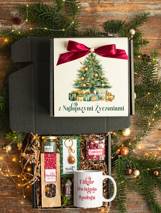 Prezenty indywidualne  zestawy z kubkiem i filiżanką fajny prezent pod choinkę dla przyjaciółki, ciekawy prezenty dla mamy na swieta, pomysl na prezent d 03/kubnapis/xmasKub