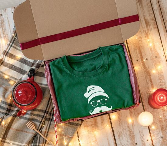 Prezenty indywidualne  koszulki pomysł na prezent świąteczna koszulka różne rozmiary, zielona męska świąteczna koszulka, koszulka św 09/koszZES/swieta