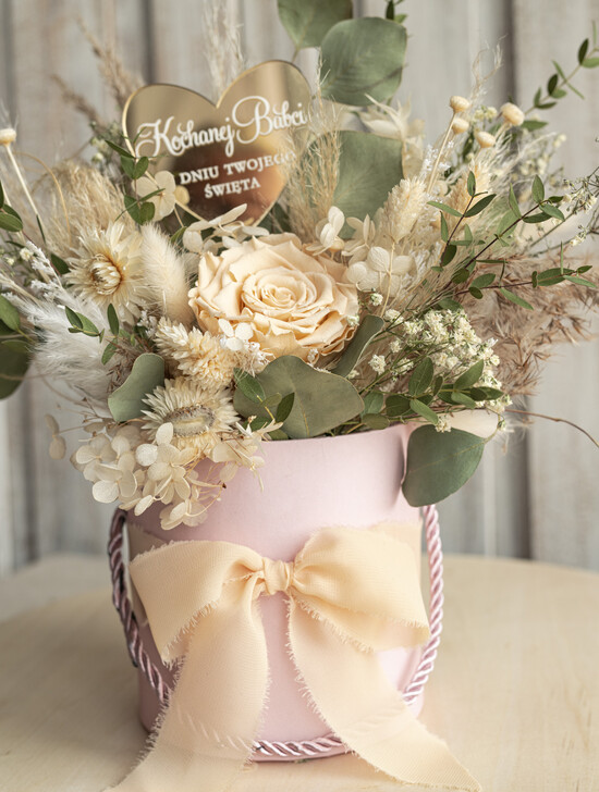 Prezenty dla Babci i Dziadka Prezenty dla Babci flowerbox z wieczną różą dla Babci i Dziadka, prezent dla Babci i Dziadka podziękowanie na weselu bu 06/fboxT/babcia