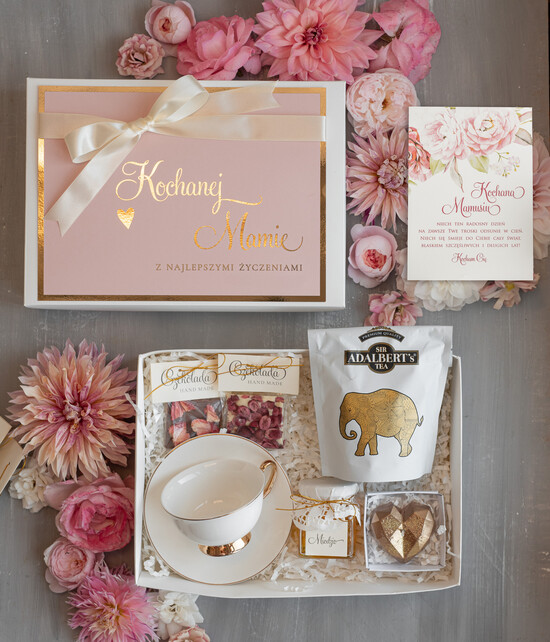 Prezenty dla Mamy zestawy w welurowych i ozdobnych pudełkach  pomysł na prezent dla Mamy na urodziny, Fajne pomysły na prezent z okazji Dnia Mamy, co kupić na Dzi 04/boxfn/DLAMAMY