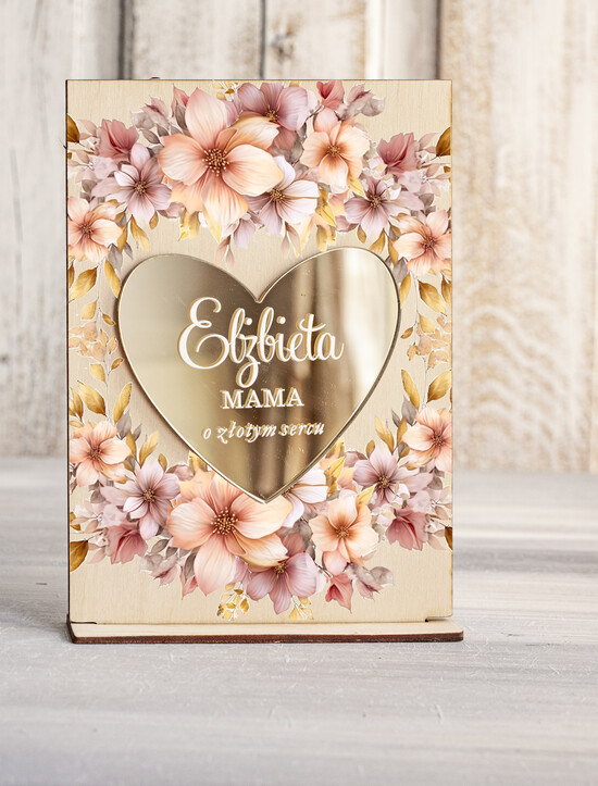 Prezenty dla Mamy kartki i magnesy na lodówkę z życzeniami  wyjątkowy prezent dla Mamy, prezent z okazji Dnia Mamy, statuetka z życzeniami dla Mamy, drewniana k 03/DrSp/Mama