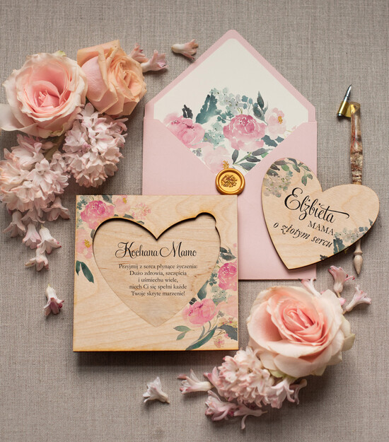 Prezenty dla Mamy kartki i magnesy na lodówkę z życzeniami  Wyjątkowy prezent z okazji dnia Matki pamiątkowa kartka z życzeniami dla Mamy 04/Mdrew/DLAMAMY