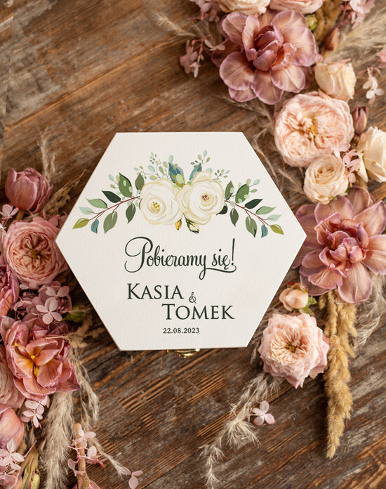 Zaproszenia dla Rodziców  zaproszenia dla Rodziców   zaproszenia na ślub dla Rodziców białe eleganckie pudełko  19/drew/zr