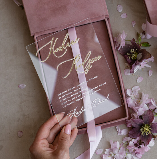 Zaproszenia dla Rodziców  zaproszenia dla Rodziców  welurowe pudełko dla rodziców zaproszenia dla rodziców wyjątkowe zaproszenia dla mamy na ślub zapros 05/velR/zr