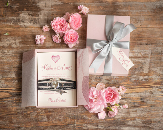 Zaproszenia dla Rodziców  zaproszenia dla Rodziców   zaproszenia na ślub dla Mamy zegarek w eleganckim pudełku 01/mamapod/zr