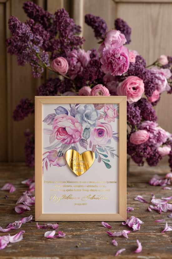 Prezenty dla Mamy ramki, puzzle, ramki na zdjęcia  wyjątkowy prezent na dzień mamy, ramka z życzeniami z okazji dnia matki, złote serce dla mamy  01/serceZŁ/DLAMAMY